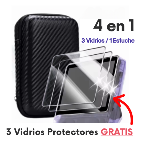 RetroGaming ® Estuche Protector + Vidrio Templado GRATIS